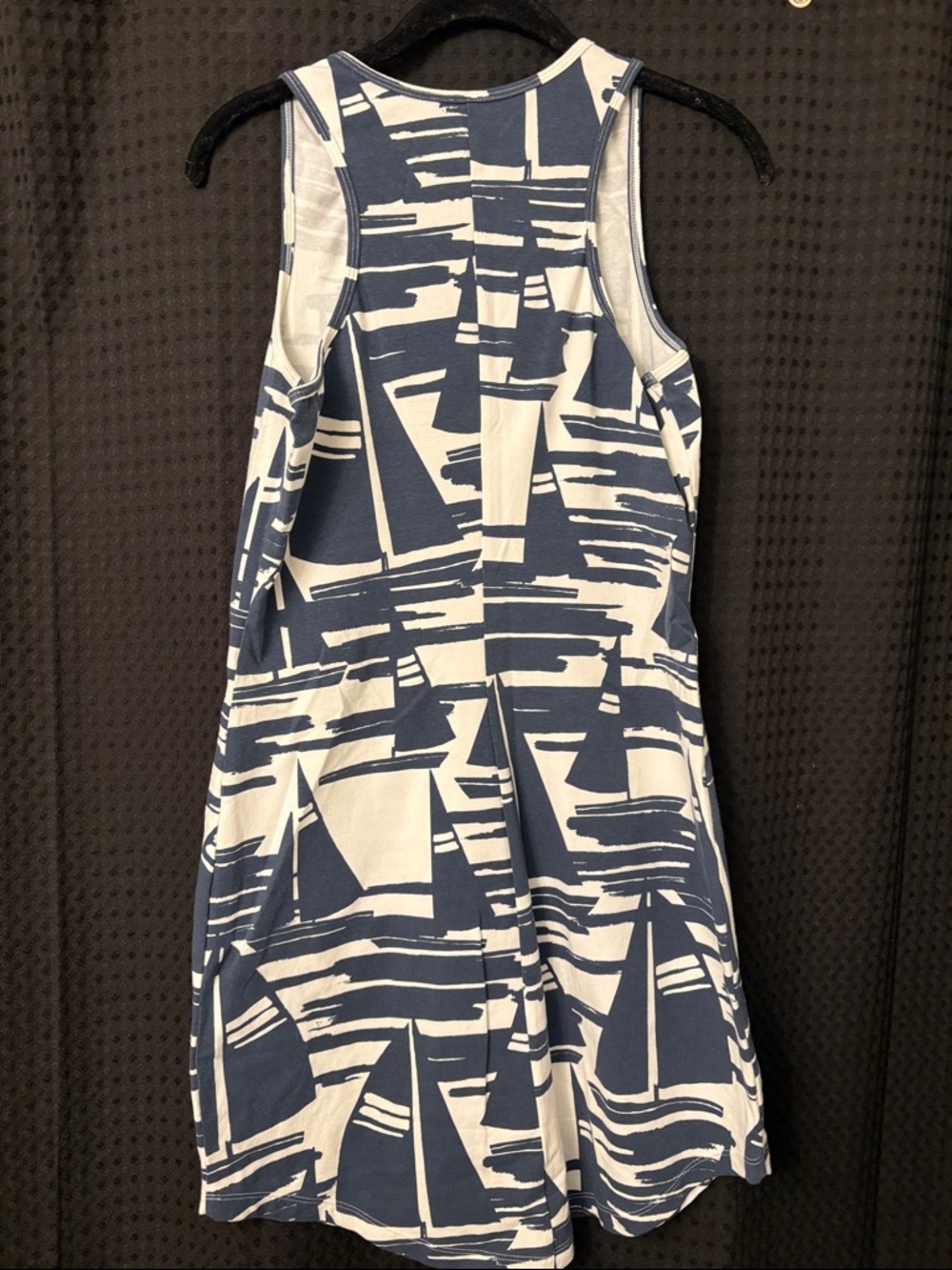 MAHI GOLD Navy and White Sailboat Print Tank Dress - Picture 5 of 5